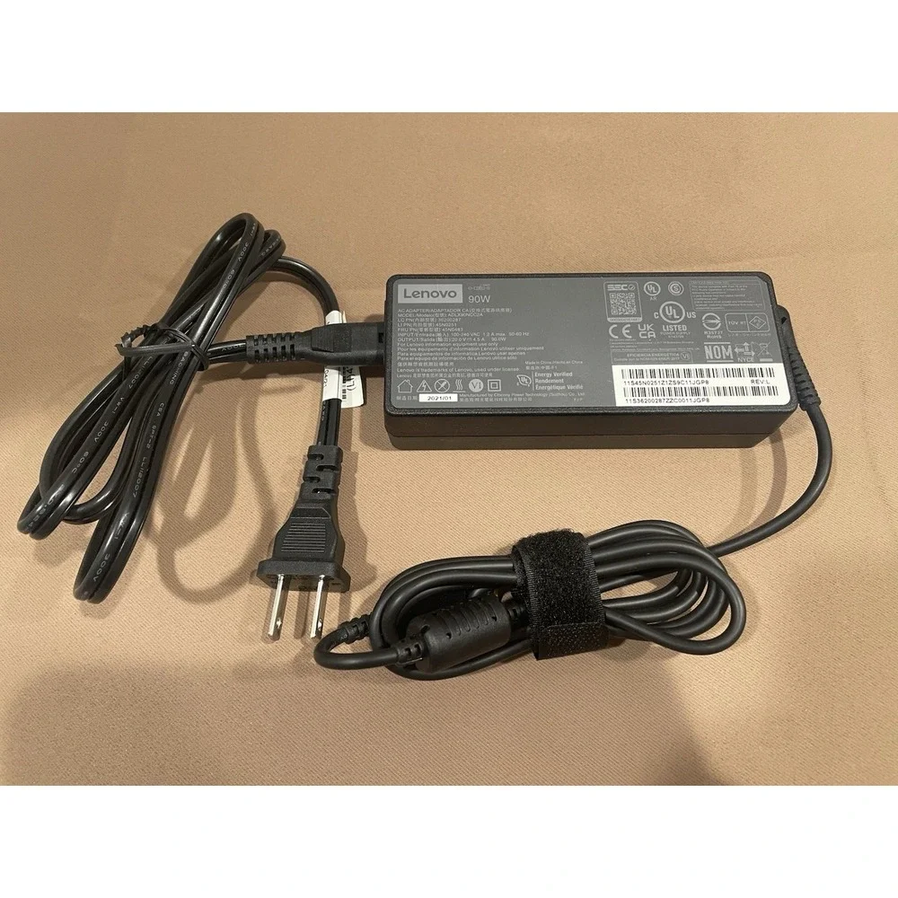 OEM Genuine Lenovo 90W AC Power Adapter Charger Slim Tip ADLX90NCC2A 45N0483 20V